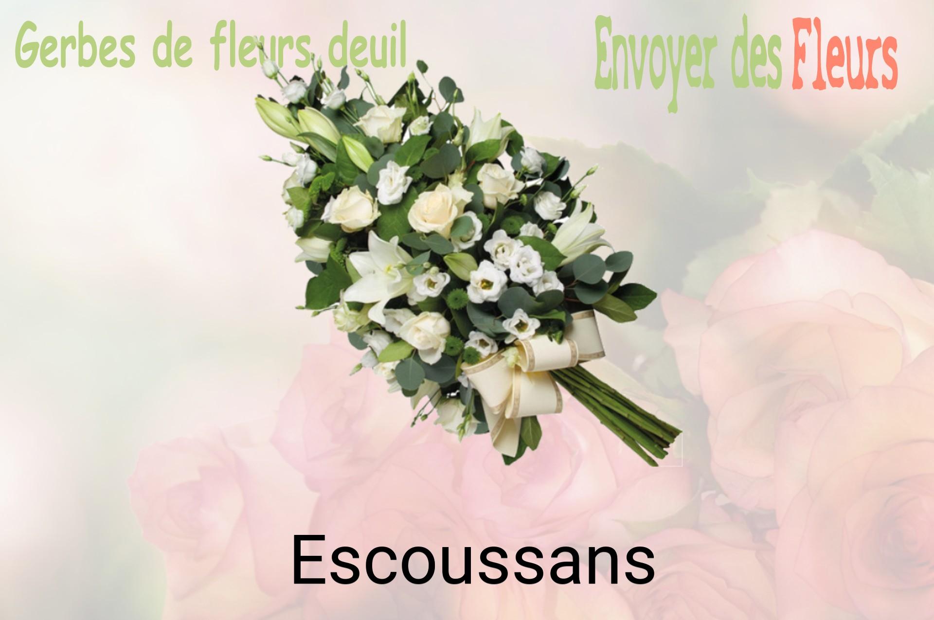 Gerbe de fleurs de deuil livrée à Escoussans